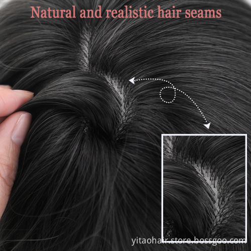 Black Bob Wigs for Women Natural Looking Short Straight Synthetic Wig Black Color Cosplay Party Halloween Daily Wig